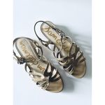 Sam Edelman  Daphnie Strappy Patent Leather Tan Brown‎ Sandals Shoes Womens 9.5 Photo 1