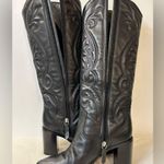 Schutz Maryana Block Western Boot in Black Size 6 Photo 11