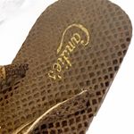 Candie's  Size 6 Brown Ruffle Toe Thong Flip Flop Sandal‎ New NWT Photo 2