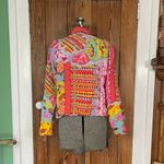 Vintage Sandy Starkman Patchwork Embroidered Festival Statement Jacket Sz M 🍄 Pink Size M Photo 1