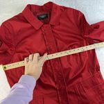 Talbots 14P Petites Dress Jacket Long Sleeve Snap Front Collared Red Women's Photo 8