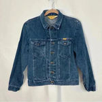 Rustler Vintage‎  Jacket Medium Wash Boxy Crop Denim Trucker Jean Womens Medium Photo 0
