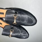 Forever 21  | Black Mule Slip On Shoes Brit‎ Buckle Photo 2