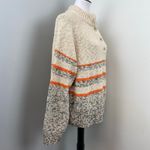 Garnet Hill  Organic-Cotton Slub-Knit Mock Neck Sweater XL Oatmeal Photo 4