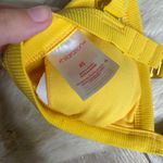 Xhilaration Mustard Yellow Ribbed Bikini Top Photo 2