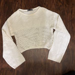 ZARA  Crochet Cream Sweater Photo 0