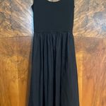 Reformation Fit and Flare Midi Tank Dress Black ORGANIC COTTON Size Medium M Photo 0