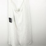 Lulus Sincere Sweetness White Textured Open Back Front Slit Midi Dress Medium Photo 8