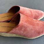 Lucky Brand  Mules Pink Suede Womens Size 11 Photo 3