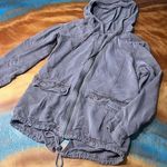 American Eagle Outfitters Utility hooded Jacket small lightweight purple pink Photo 0
