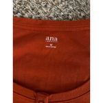 a.n.a  Women's Burnt Orange Ripped Long Sleeve Tee Size Medium Photo 3