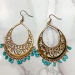 Boho Dangle Earrings Gold Photo 0