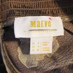 Anthropologie Wide Leg Pants Brown Yellow Floral Lightweight Pleated Maeve 0 Photo 7