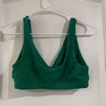 Aerie Offline by Womens Recharge Least Support Green Terry Cloth Bralette Medium Photo 5