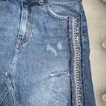 Free People Embellished Denim Skirt Blue Size 2 Photo 2