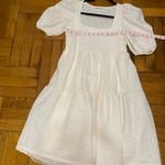 Mango Womens Stuart Puff Sleeve Dress Cheetah Print Ivory Size 4 Photo 6