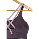 Lululemon Energy Sports Bra Womens 10 Purple Plum Strappy Activewear Yoga Gym Photo 6