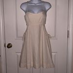1. State Oatmeal Cut Out Tie Detail Sleeveless Scoop Neck Mini Dress Sz Med NWOT Photo 3