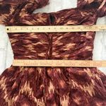 Revolve House of Harlow The Neck Ruffle Mini Dress Long Sleeve Rust Copper Sz M Size M Photo 8