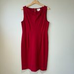 Kate Spade Sheath Dress Womens Red Sleeveless Bow Neckline Dress Size 14 NWT Photo 1