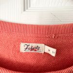 Faherty Bright Orange Sudadera Coastal Cloud Crewneck Sweater Medium Photo 6