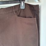 cj banks Womens Size 22W Petite Brown Moderately Curvy Relaxed Fit Trouser Pants Photo 5