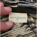 Jaclyn Smith  Skirt Womens Medium Black White Knit Stretch Pencil Midi Pull On Photo 3