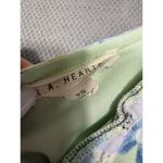 L.A. Hearts XS Floral Butterfly Puff Sleeve Dress Green Photo 5