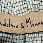 Madeline & Monroe Windowpane Check Print Cream Black Drawstring Sz Large Photo 7