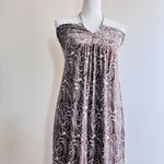 TOAST UK Women's Halter Neck Open Back Maxi Dress womens size M Brown Size M Photo 2