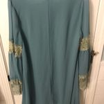 Entro Teal Long Sleeve Dress Photo 3