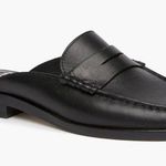 Paige Emmett black leather slip on loafer mules women’s shoe size 8 Photo 0