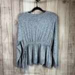 Caslon  Heather Gray Long Sleeve Blouse Photo 5