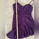 NEW Corset Lace Minidress MORGAN & CO. Juniors Size Small Purple Photo 7