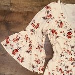 American Eagle Floral Boho Bell-Sleeve Shorts Romper Photo 8