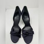 CELINE  Satin Open Toe Heels Size 10B Photo 5