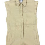 IRO  Paris Utility Romper Sleeveless Yellow Linen Blend Size 38 Photo 0