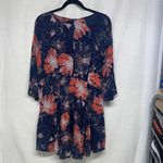 Free People  Eyes On You Blue Floral Bell Sleeve Tunic Mini Dress 2. Photo 4