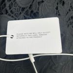 Marchesa Rosa Black Linen Lace Maxi Dress Handkerchief Hem Size 2 Photo 14