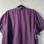 Penningtons Womens Top Size 28 Ruffle Stretch Business Career Office Dressy Chic Purple Photo 5