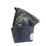 Melie Bianco Anthropologie  Lyndsey Vegan Leather Woven Crossbody Purse Black NWT Photo 1