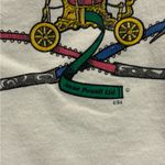 Lee Vtg  T-Shirt Womens White Short Sleeve Crew Sewing Graphic Photo 2