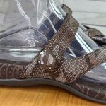 Vionic  Orthaheel Rest Snakeskin Thong Sandals Cocoa Brown Bronze Shimmer 8 Photo 7