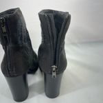 Juicy Couture LUPIA SUEDE & KNIT ANKLE BOOTS W/BACK ZIP SZ 10M GREY PREOWNED Photo 4