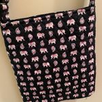 Vera Bradley Retired Hipster Crossbody Bag Purse Pink Elephants Paisley 2007 Quilt Photo 5