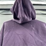 TNA Superior Waffle Knit Long Sleeve Pullover Crop Hoodie in Violet Haze S NEW Purple Photo 2