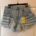 Vibrant Miu Denim Shorts Photo 1