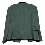 Sag Harbor  Womens Green Black Houndstooth Padded Shoulder Blazar Jacket Size 18W Photo 1