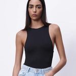 ZARA MOVING SALE  Black High Neck Halter Bodysuit Photo 0