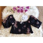 Somedays Lovin NWT Black Off The Shoulder Crop Top Photo 1